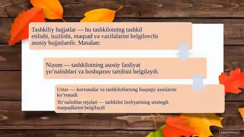 TASHKILIY HUJJATLAR, GUVOHNOMA VA YO’RIQNOMALAR 4