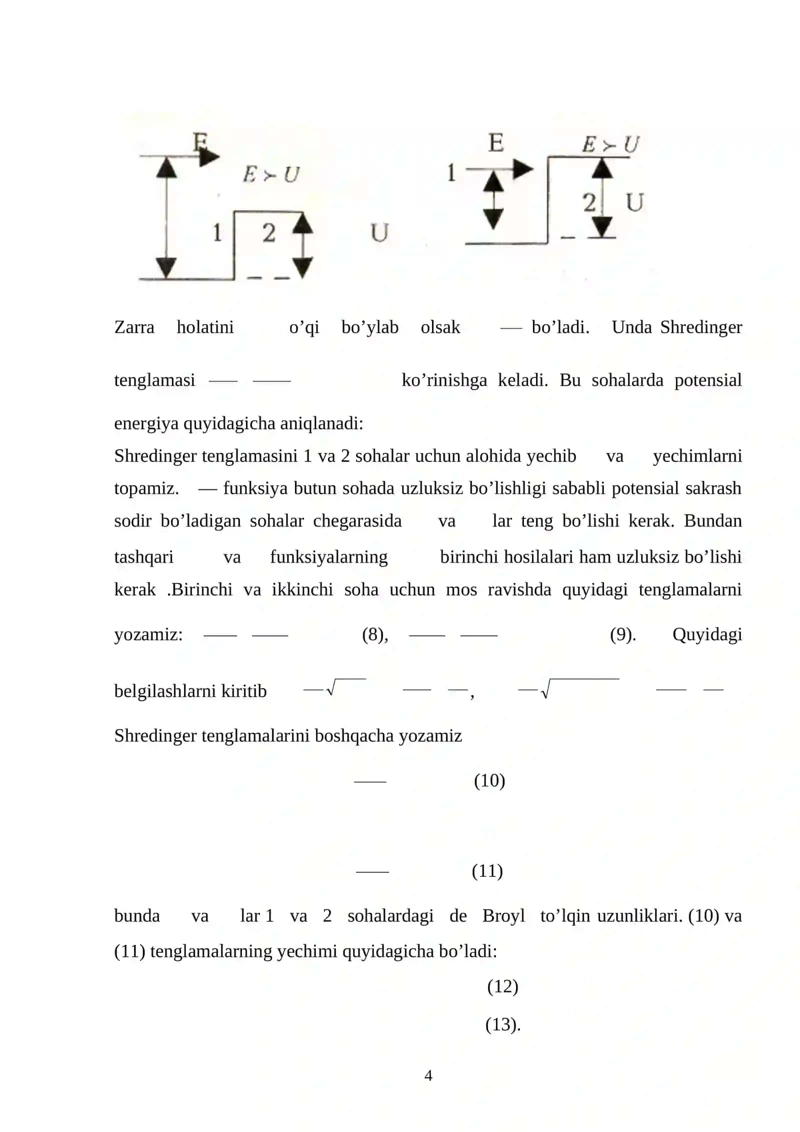 Atom va molekulalalr uchun Shredenger tenglamasi 4
