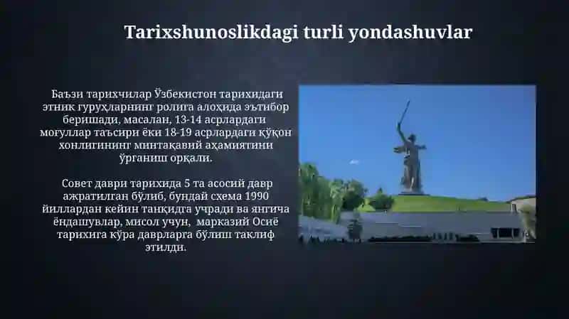 O'zbekiston tarixini davrlashtirish masalasi 4