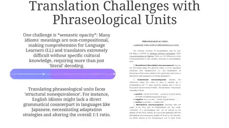 Phraseological units in translation 4