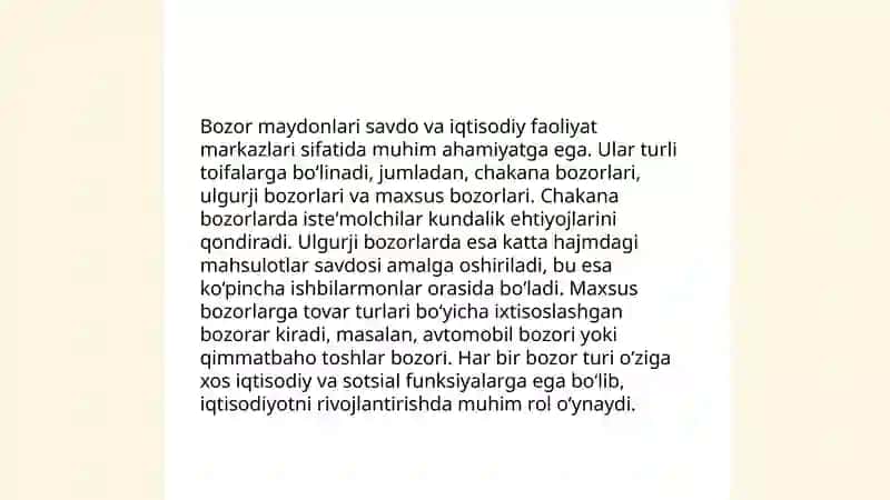 Bozor infratuzilmasi va uning unsurlari 4
