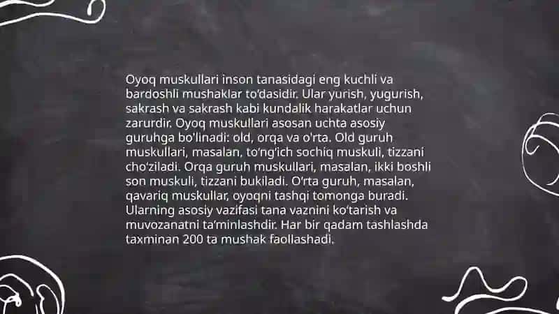 Qo'l va oyoq muskullari 4