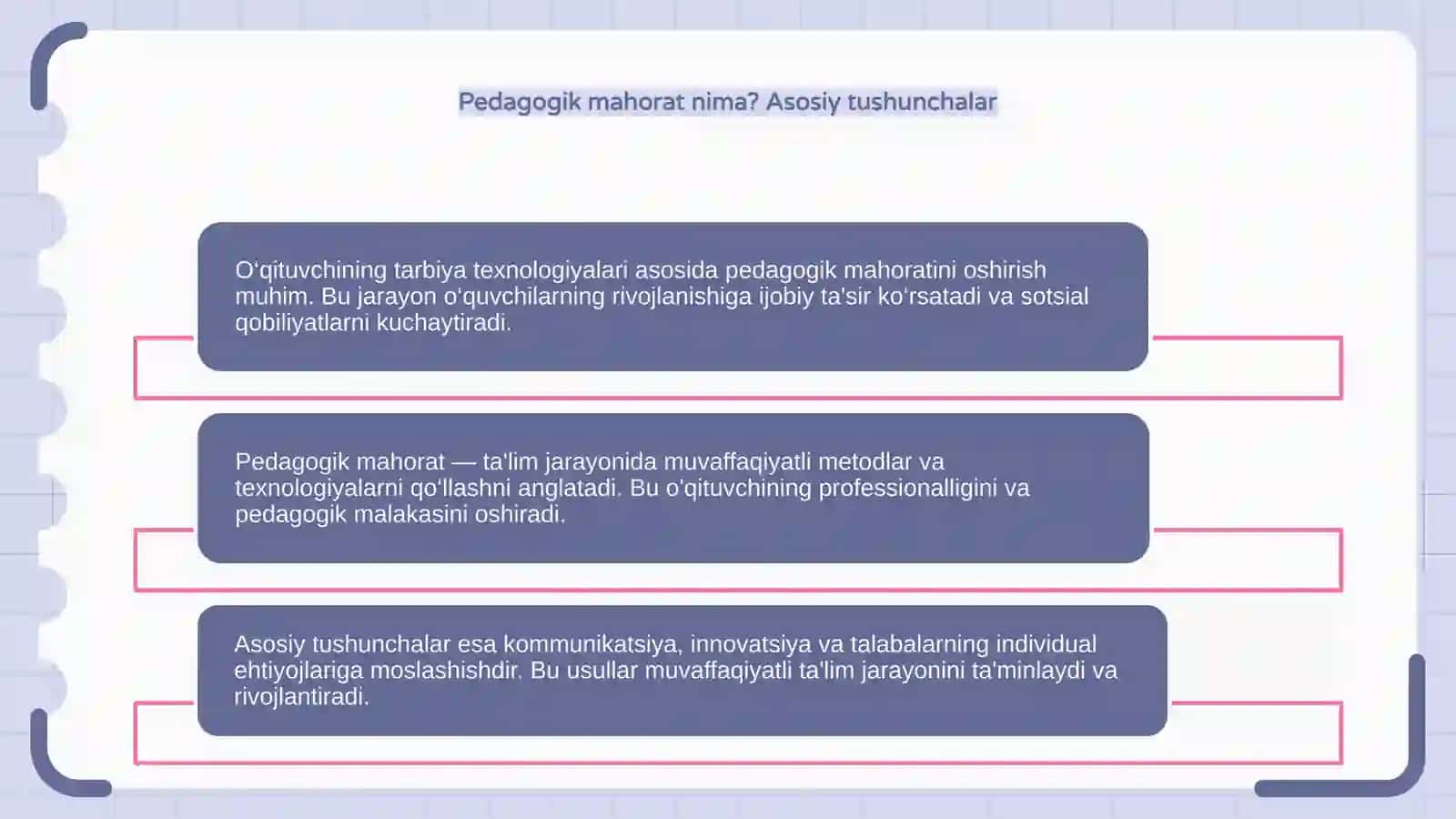 O‘qituvchining Tarbiya Texnologiyalari 4