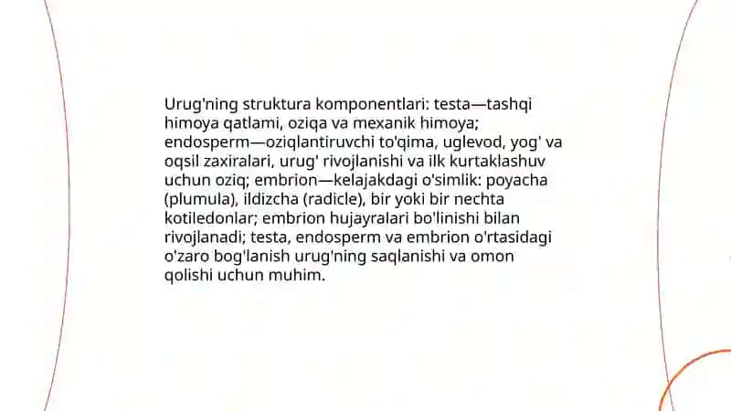 Meva va urug'ning tuzilishi 4