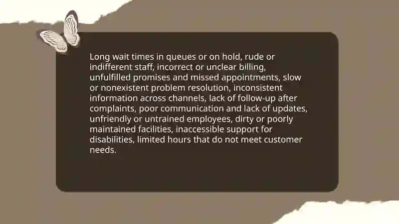 Good and poor service 4