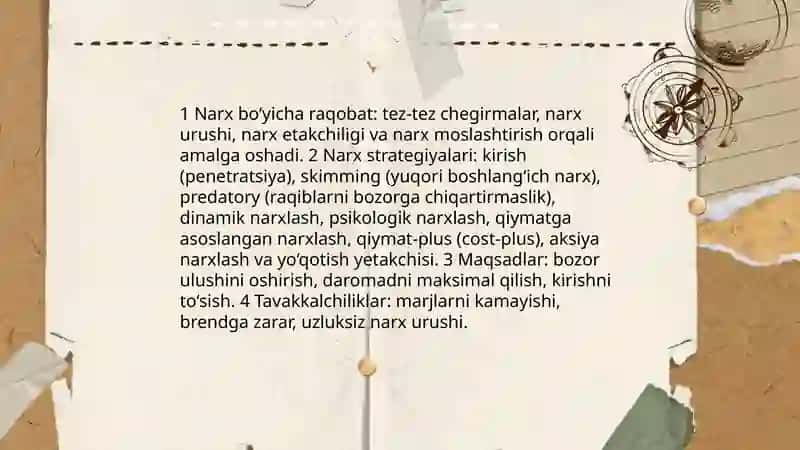 Raqobat kurashining shakllari va usullari 4