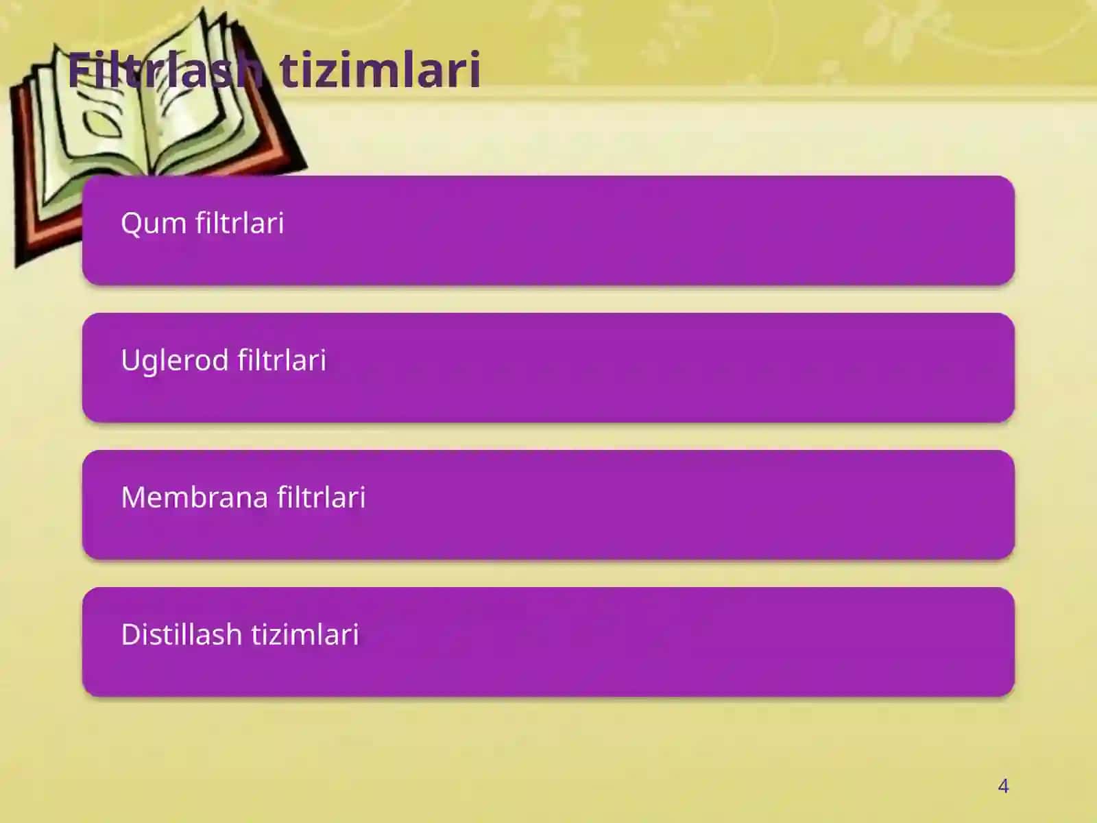 Ichimlik suvining sifatiniyaxshilashningasosiyusullari 4