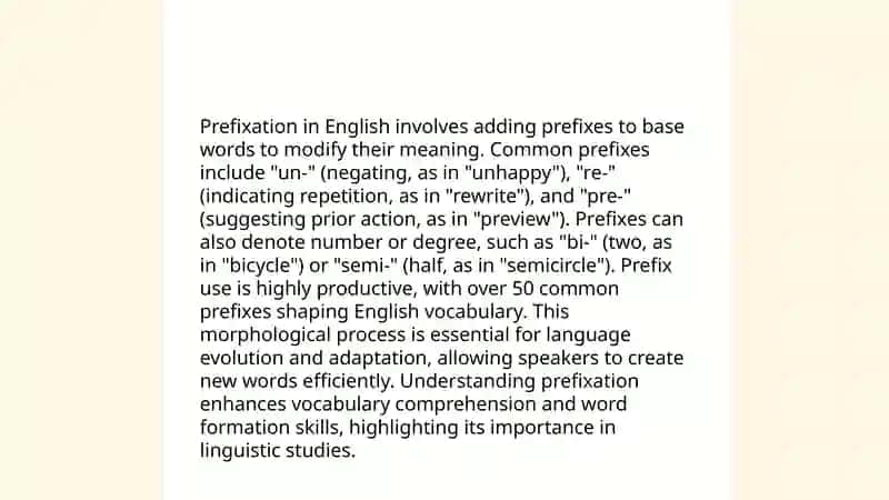 Affixation as the most productive type of word formation 4