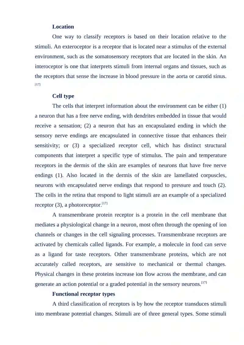 Biology of the Senses 4