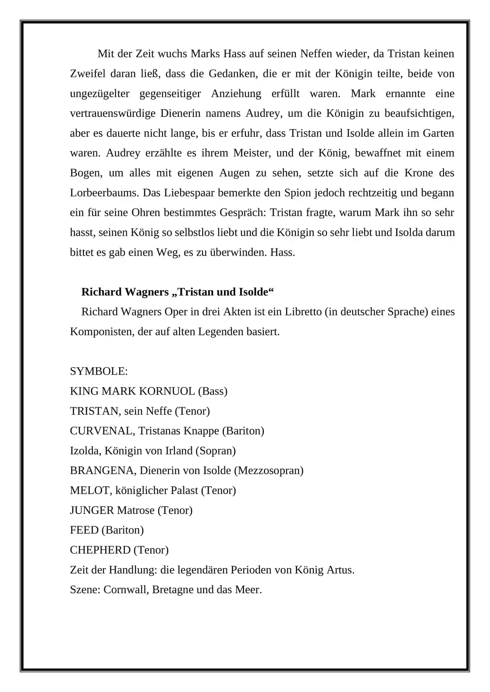 Das berühmte Werk „Tristan und Isolt“ von Gottfried von Straßburg 4