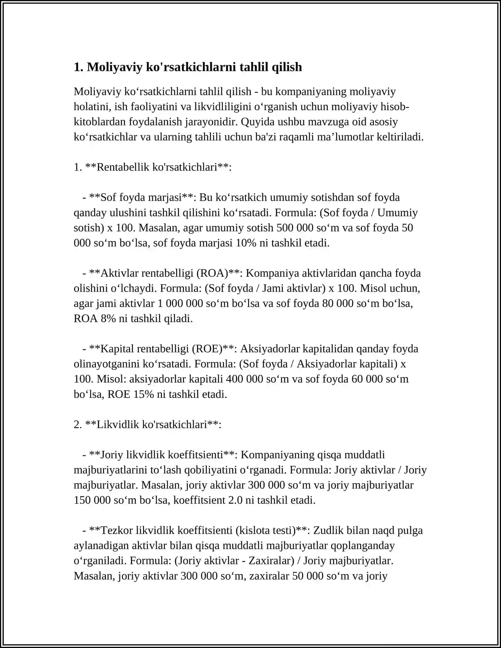 KORPORATIV MOLIYAVIY HISOBOTLARNING TAHLILI 4