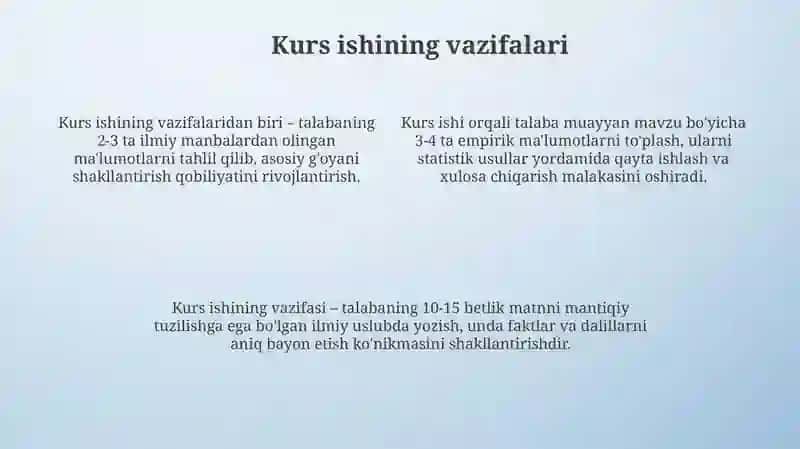 Kurs ishlarimaqsadi 4