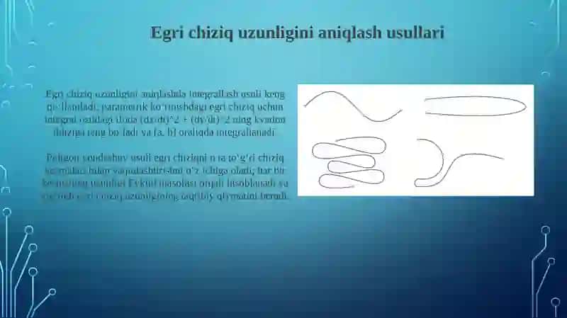 Rektifikatsiyalanuvchi egri chiziqlar 4