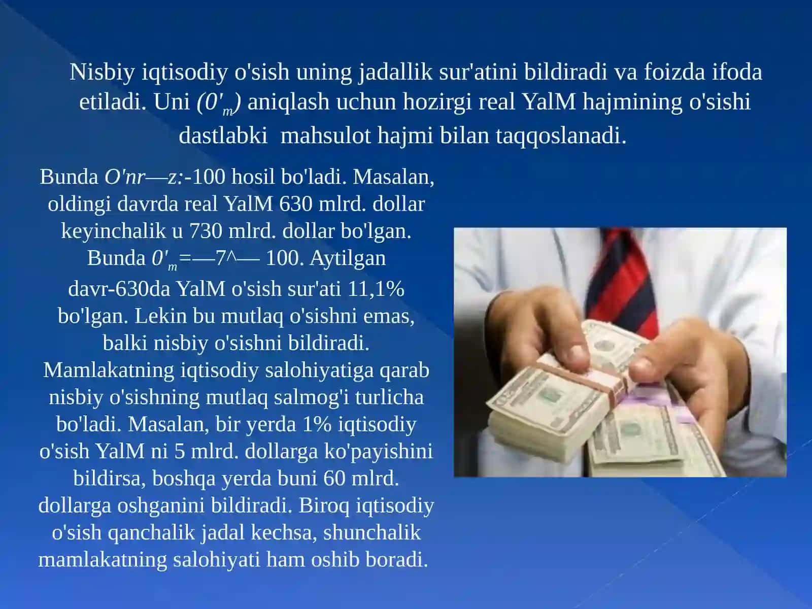 IQTISODIY O‘SISH SIYOSATI 4