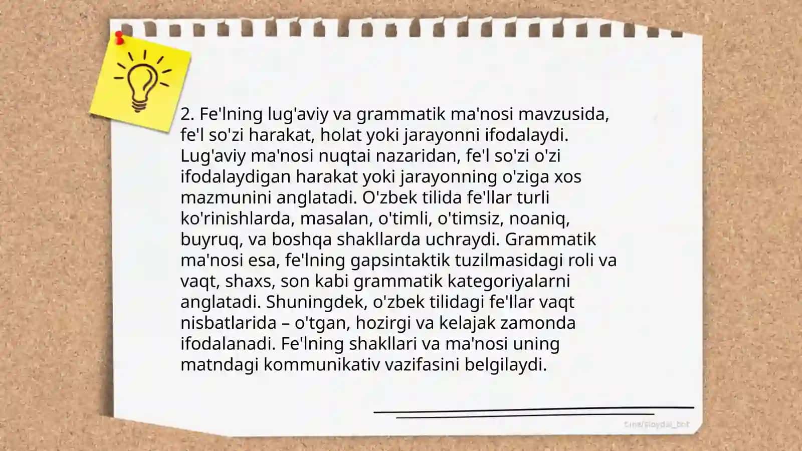 Fe'l siz turkumi 4