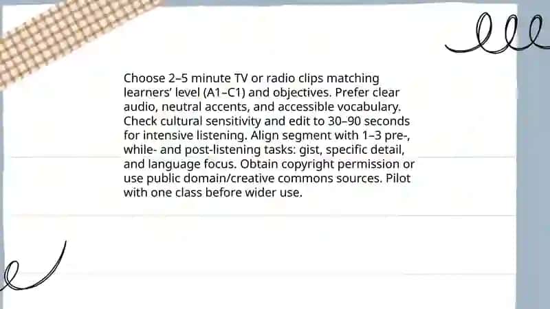 Authentic materials for language teaching 4