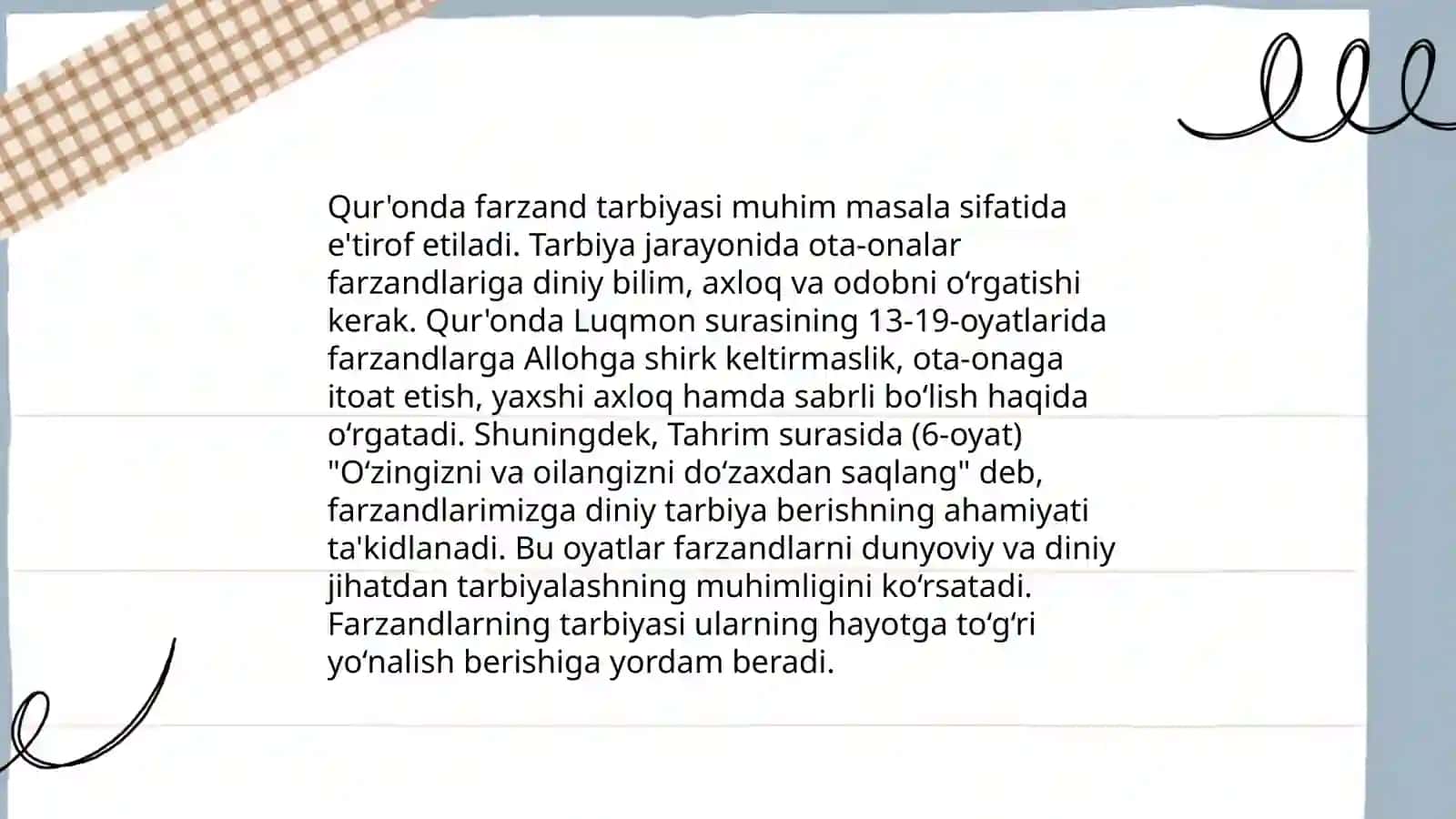 Islom dini va o'zbekona tarbiya 4