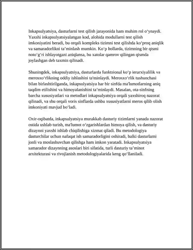 INKAPSULATSIYA VA MEROSXO'RLIK 4