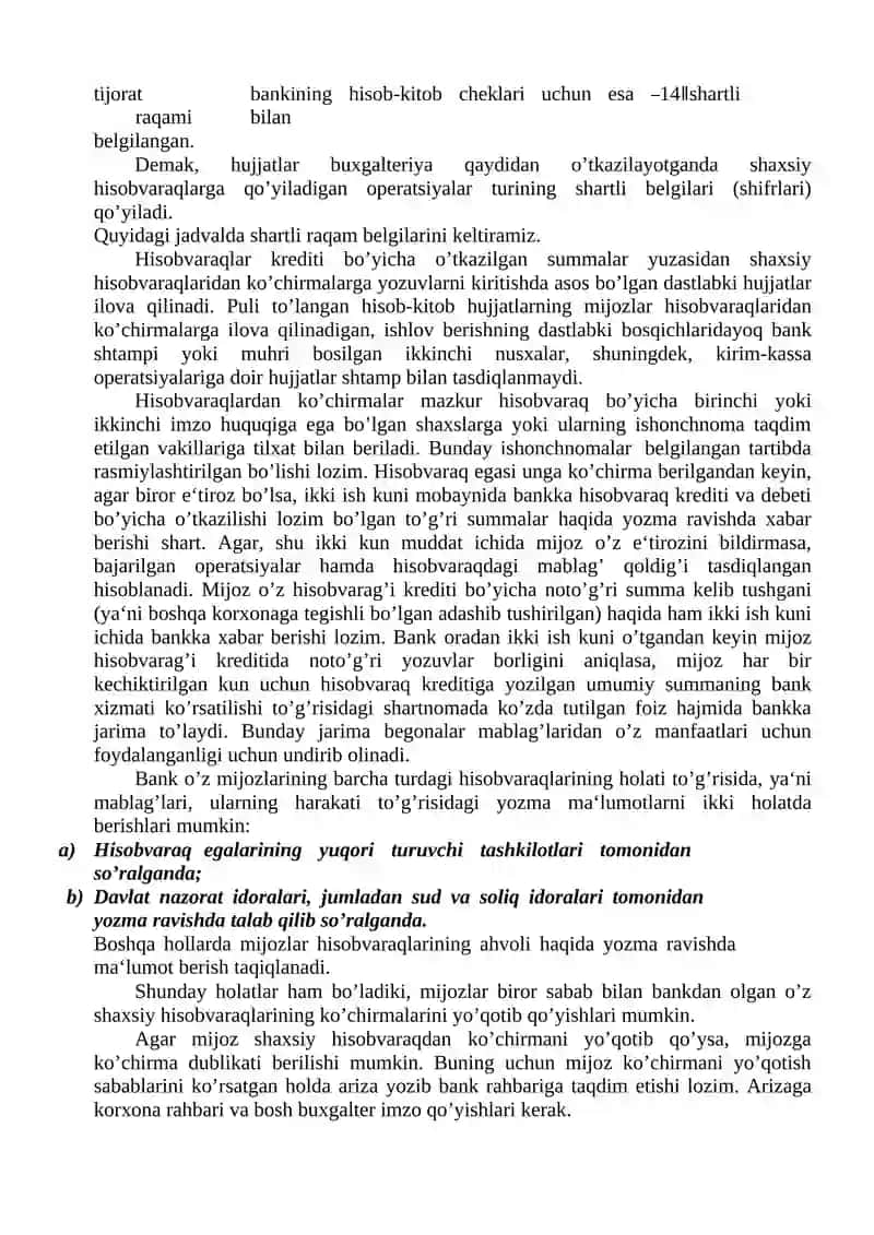 MAVZU. BANKLARDA BOSH VA YORDAMCHI KITOBLAR 4