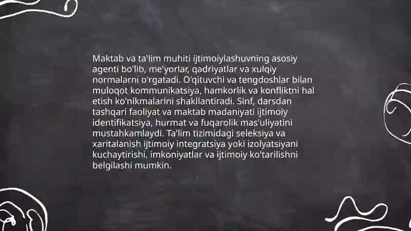 Oila muhitining ijtimoiylashuvdagi roli 4
