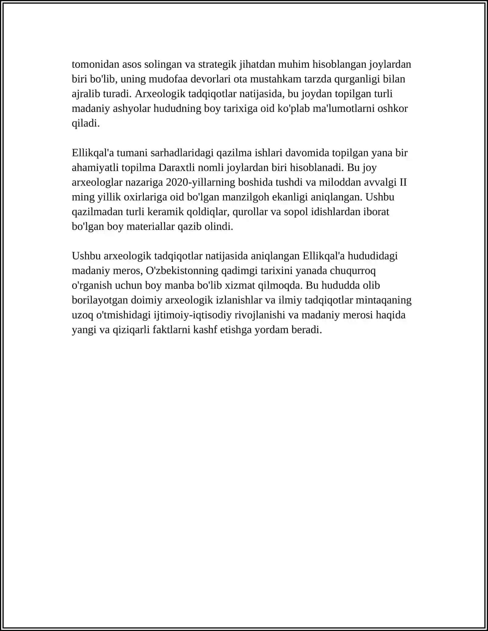 Ellik Qal A 4