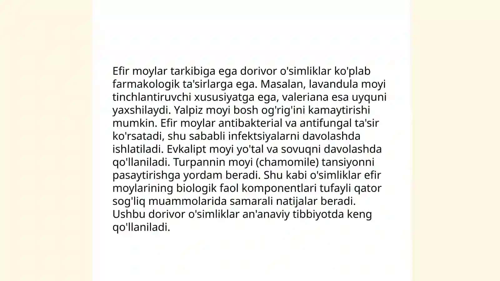 Efir moylar kimyoviy tarkibi 4