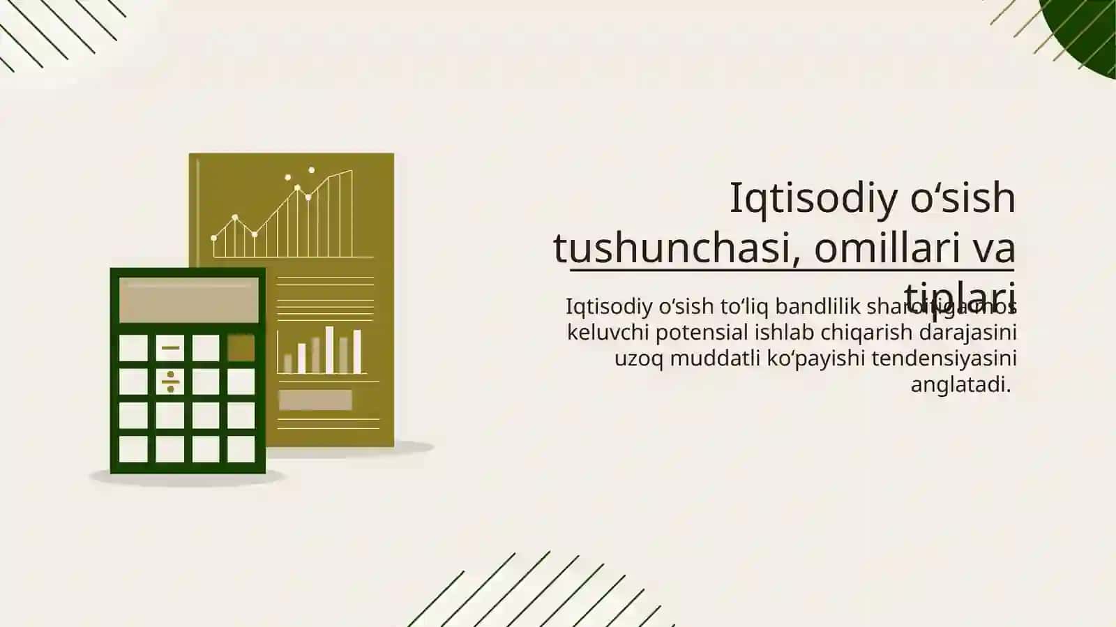 IQTISODIYO’SISH TUSHUNCHASIVAO’LCHANISHI 4