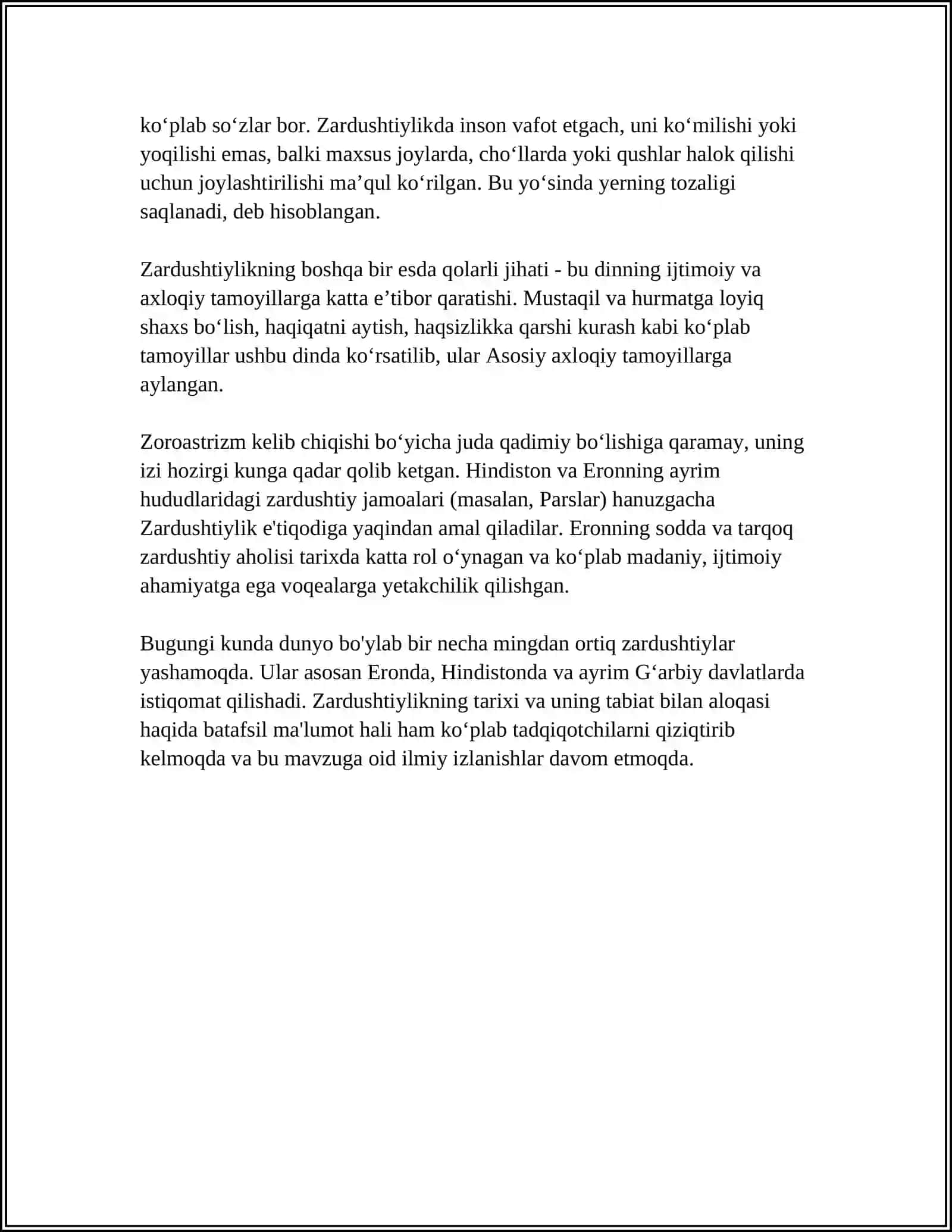 Zardushtiylikda Tabiatning Uyg'onishi 4