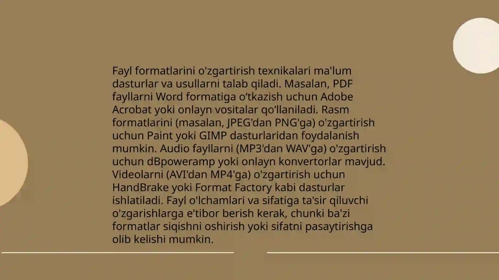 Fayl formatini o'zgartirish dasturi 4