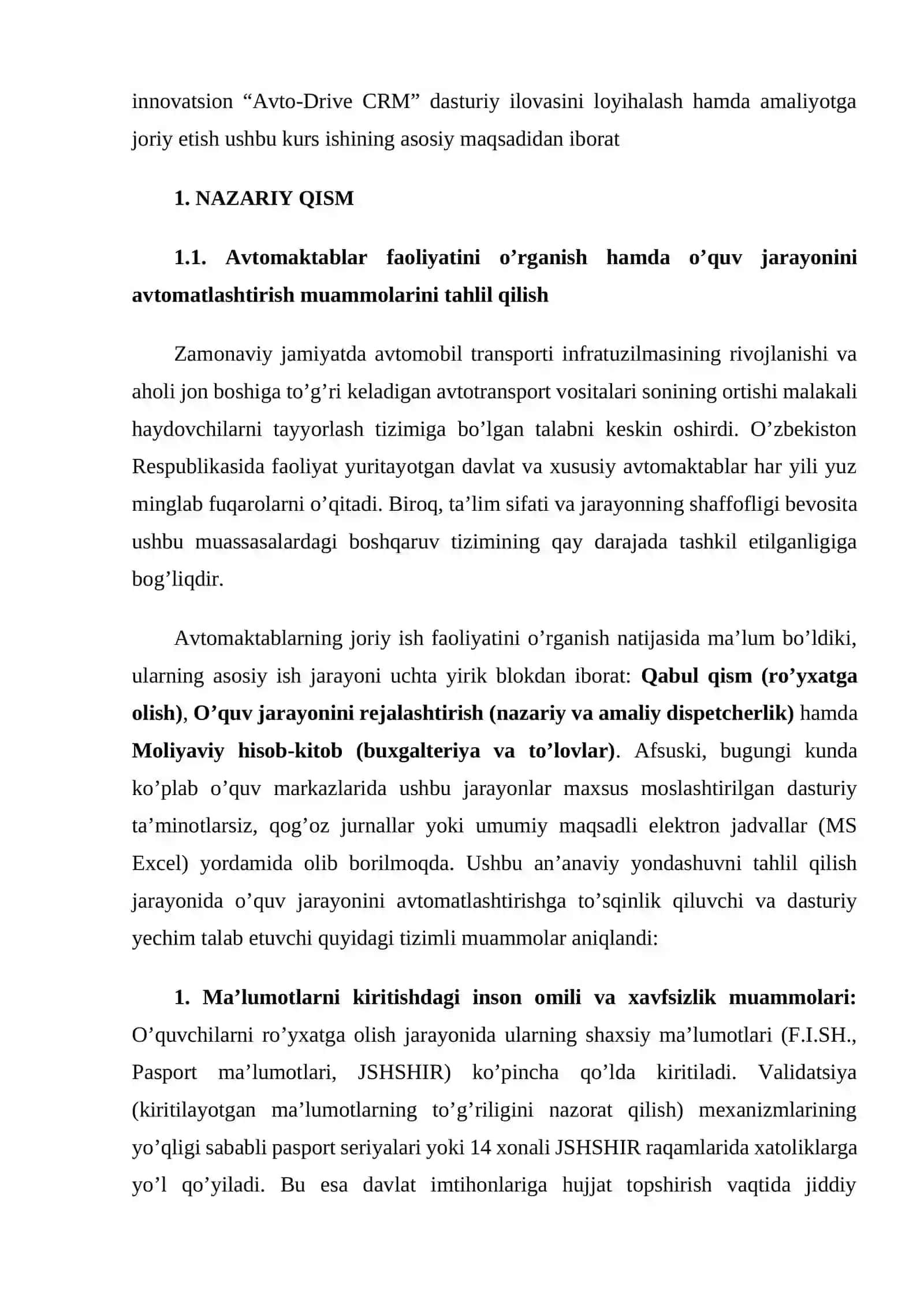 Visual Studio muhitida dasturlash | Kurs ishi - AVTO MAKTAB O’QUVCHILARI VA HAYDOVCHILIK DARSLARINI BOSHQARISH DASTUR ILOVASINI YARATISH 4