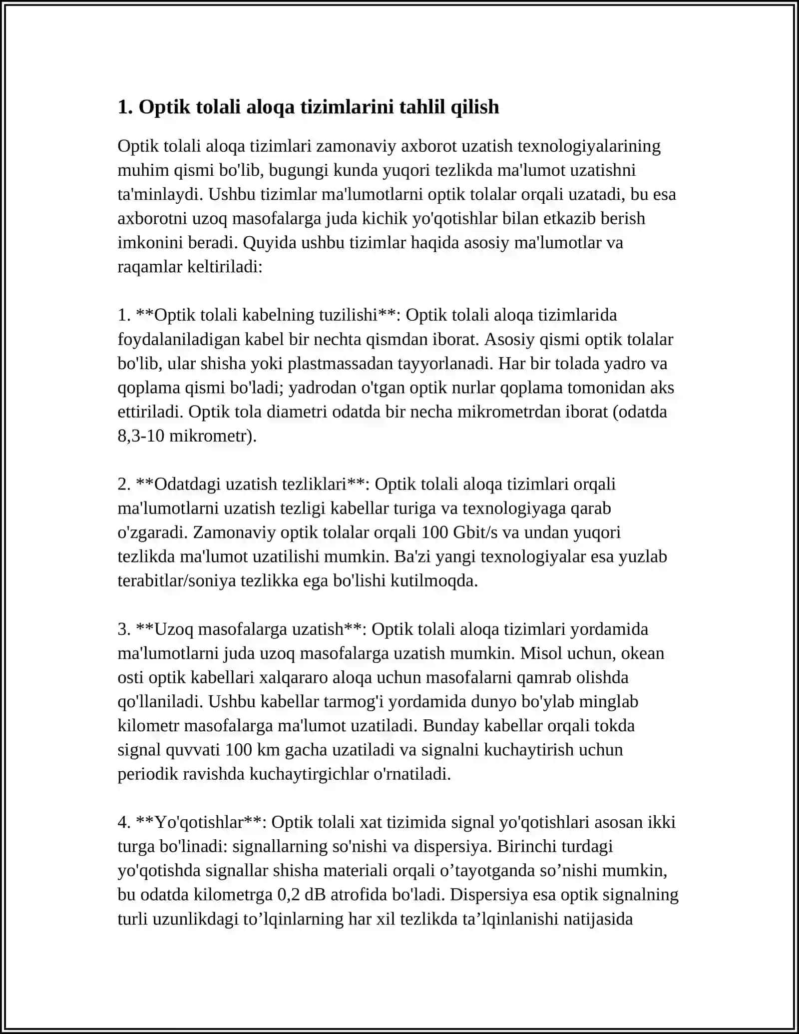 Optik Tolali Aloqa Tizimlari 4