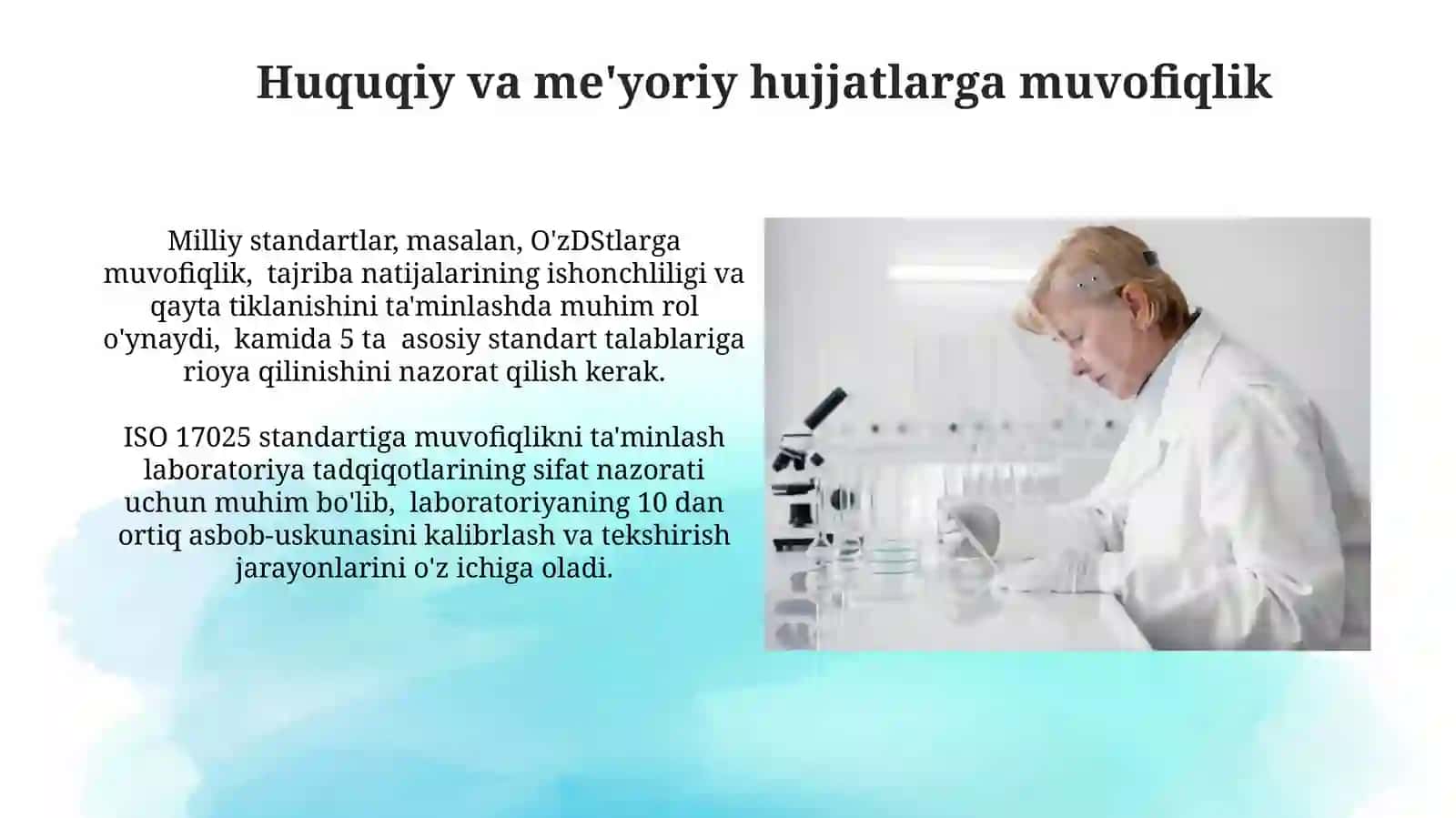 Laboratoriya tadqiqotlarini sifatini nazorat qilish 4