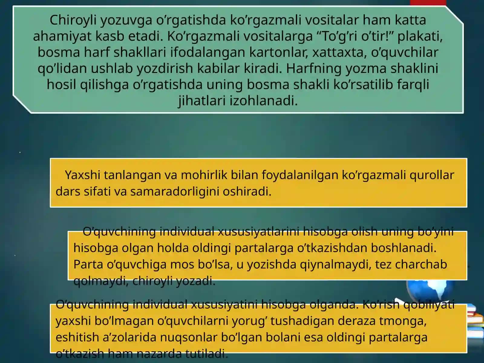 YOZUVGA O ‘RGATISHNING METOD VA USULLARI 4