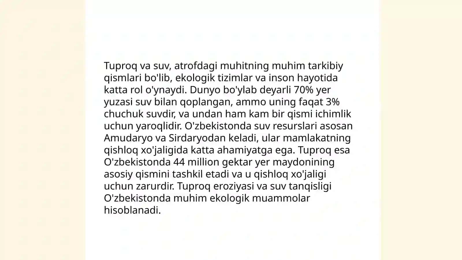 Tuproq qatlamida suv 4