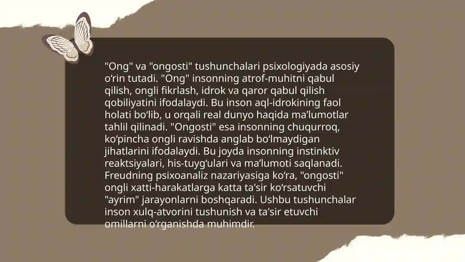 Pisixik jarayonlarning vujidga kelishi 4