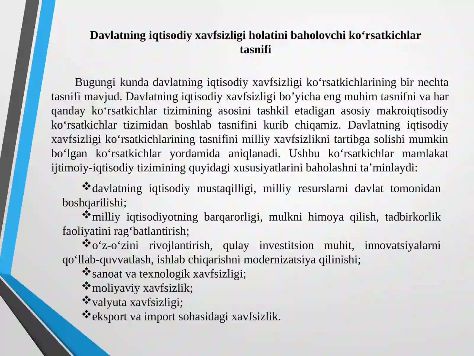 Давлатнинг иқтисодий хавфсизлиги 4