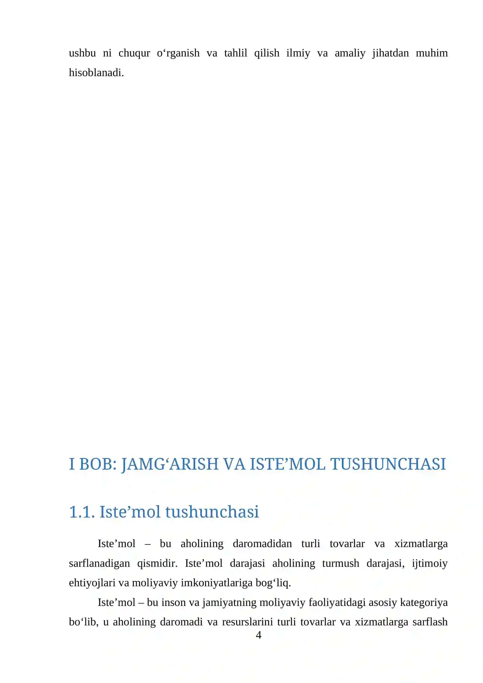 JAMG‘ARISH VA ISTE’MOLNING DINAMIKASI 4