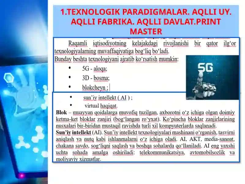 RAQAMLI IQTISODIYOTNING TARKIBIY QISMLARI 4