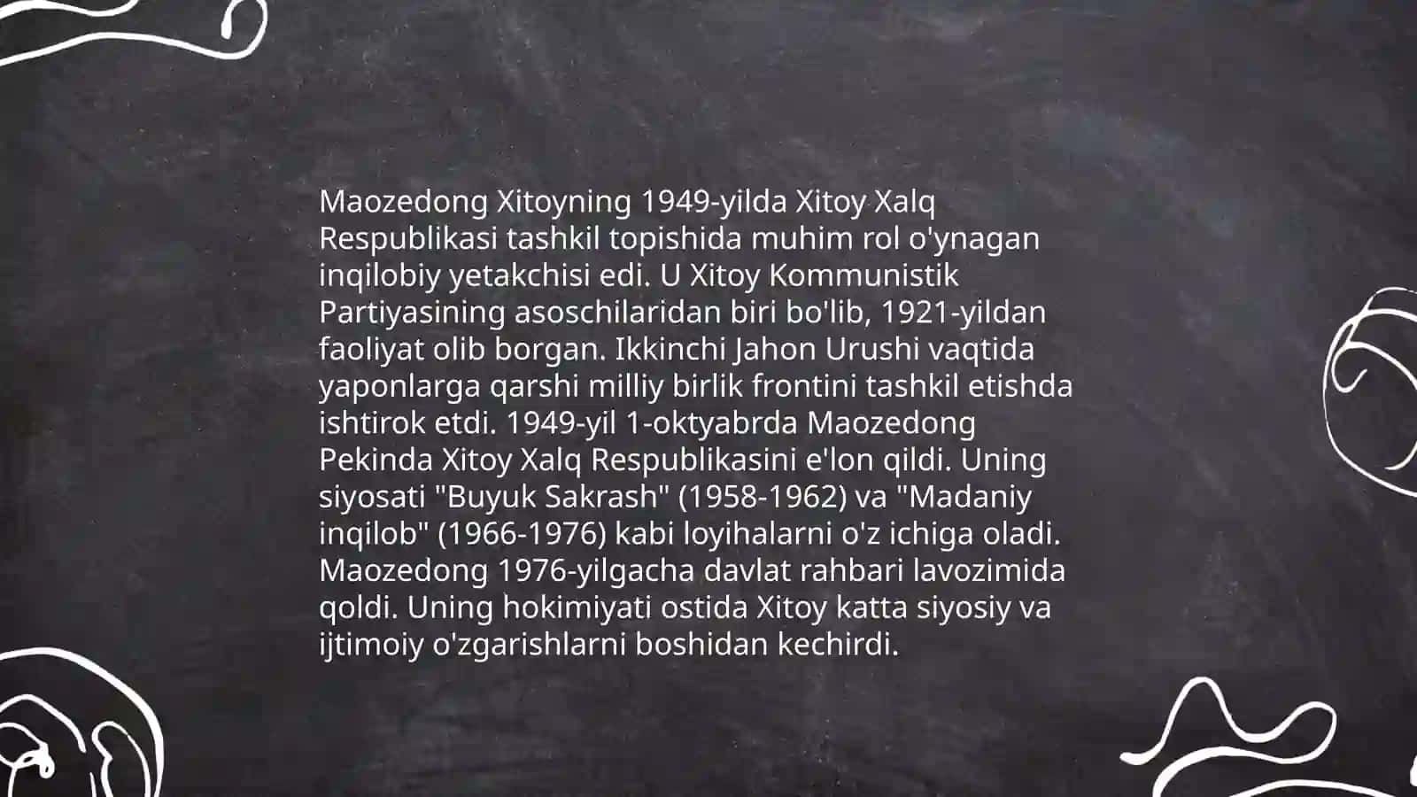 Maozedongning Xitoy tarixidagi oʻrni 4