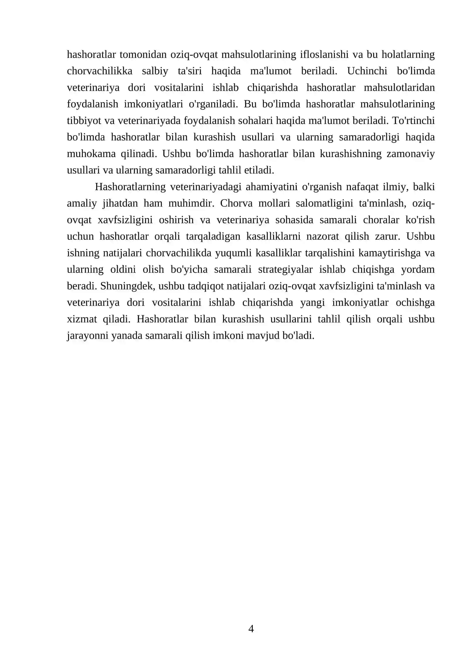 Hashoratlarning veterinariyadagi ahamiyat 4
