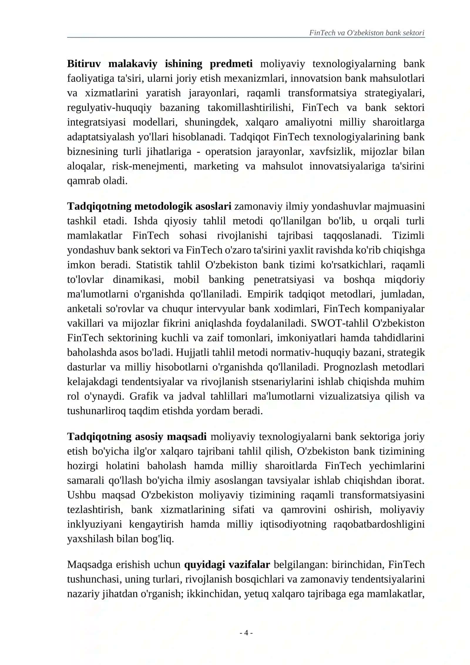 FinTech va O'zbekiston bank sektori 4