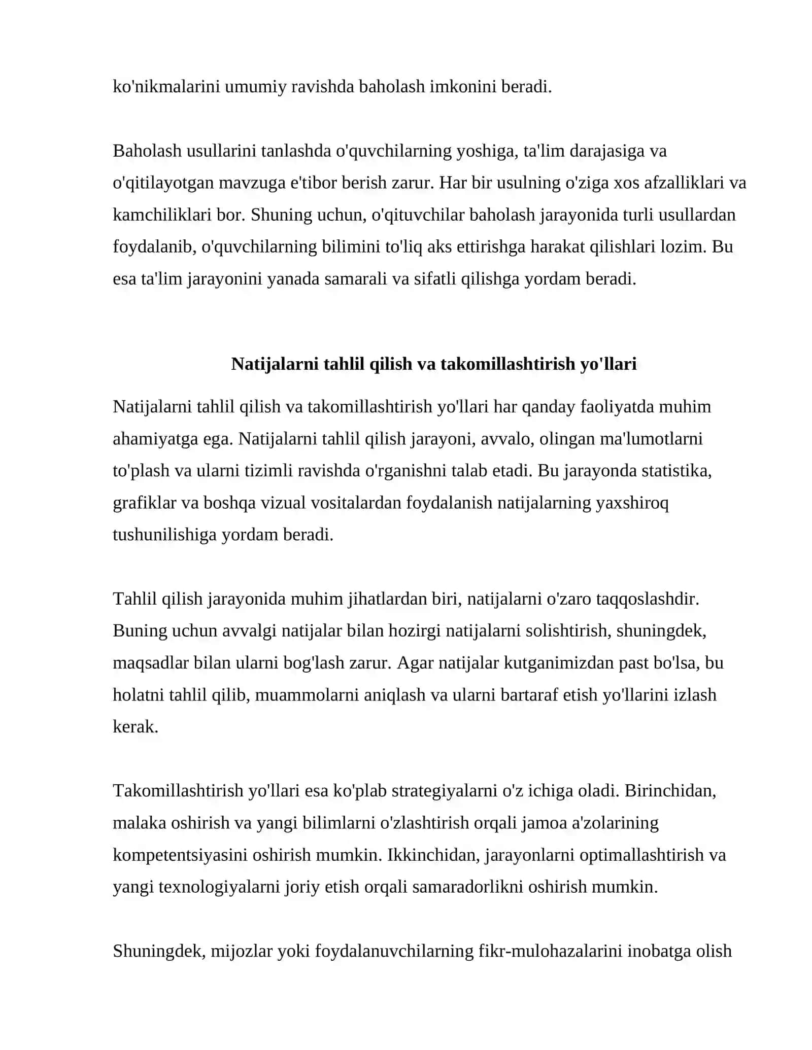 PEDAGOGIK BAHOLASHNI AMALGA OSHIRISH JARAYONI 4