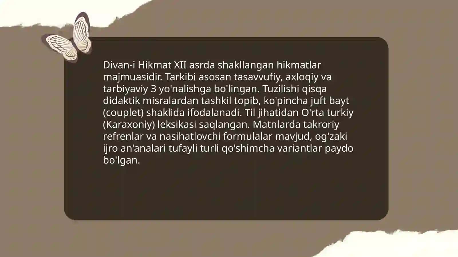 Ahmad Yassaviy ijodiy merosi 4