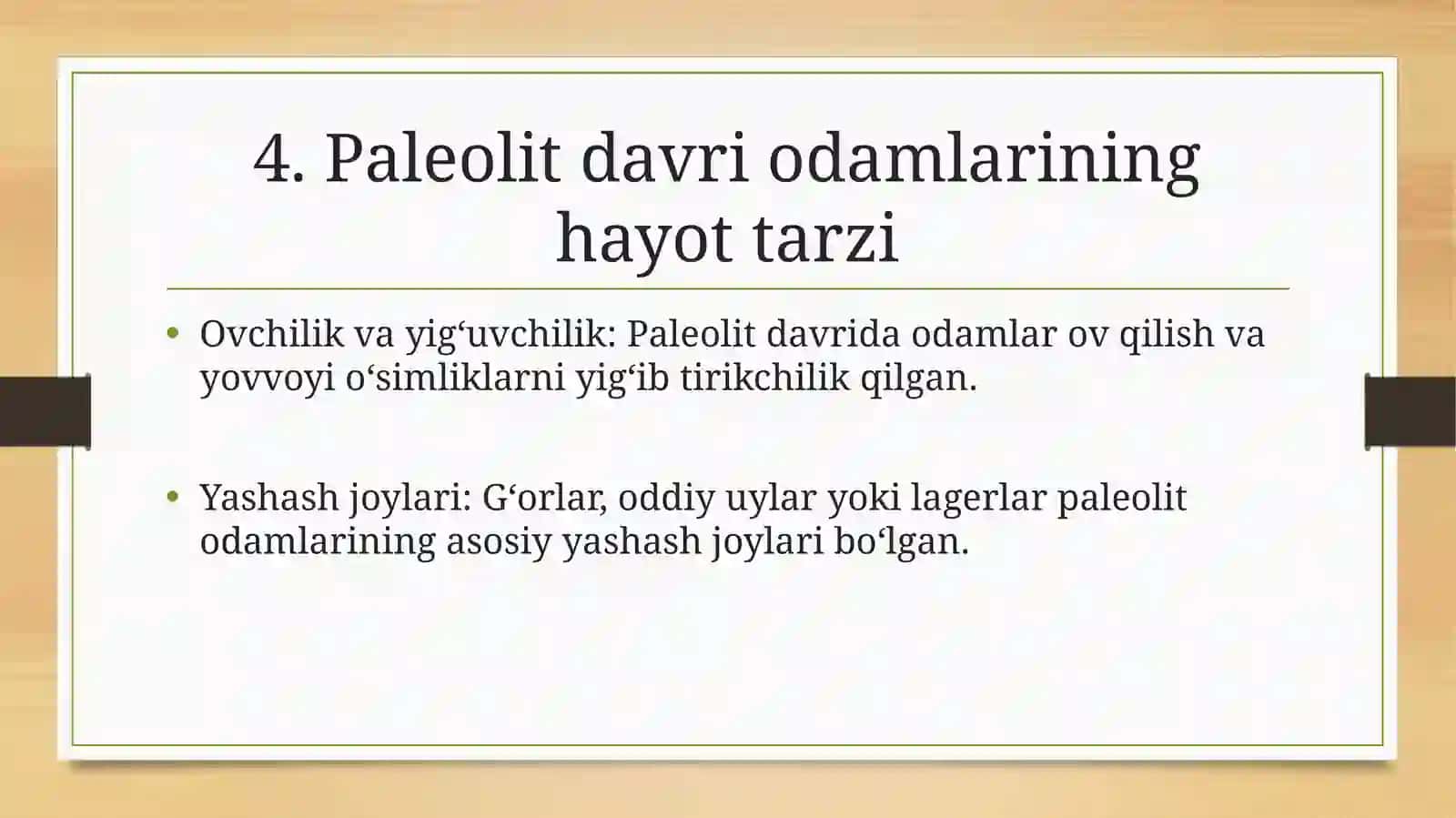 Rossiyada Paleolit Davriga Oid Topilmalar 4