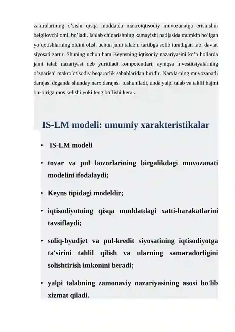 IS-LM MODELI 4