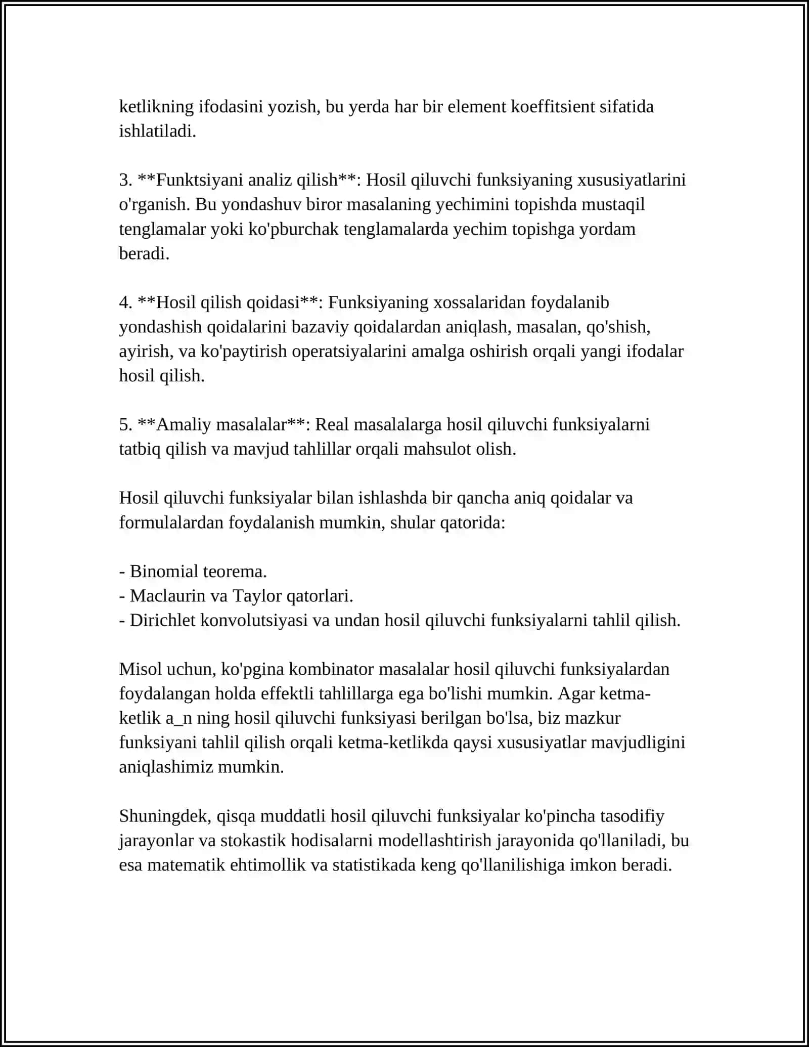MUSTAQIL ISH 4