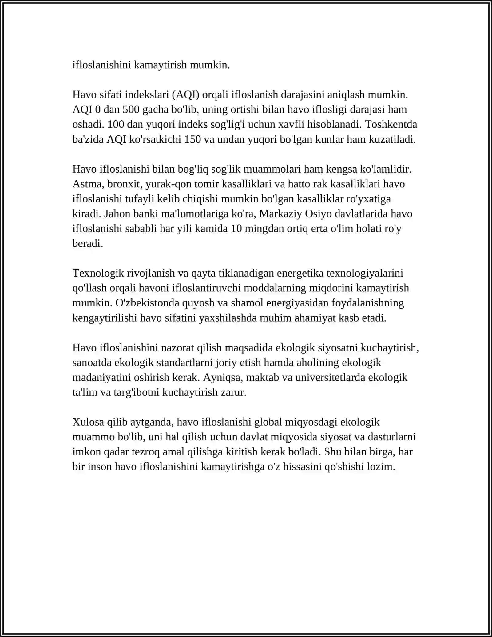 ZAMONAVIY YIRIK SHAHARLARNING GIGIENIK MUAMMOLARI 4