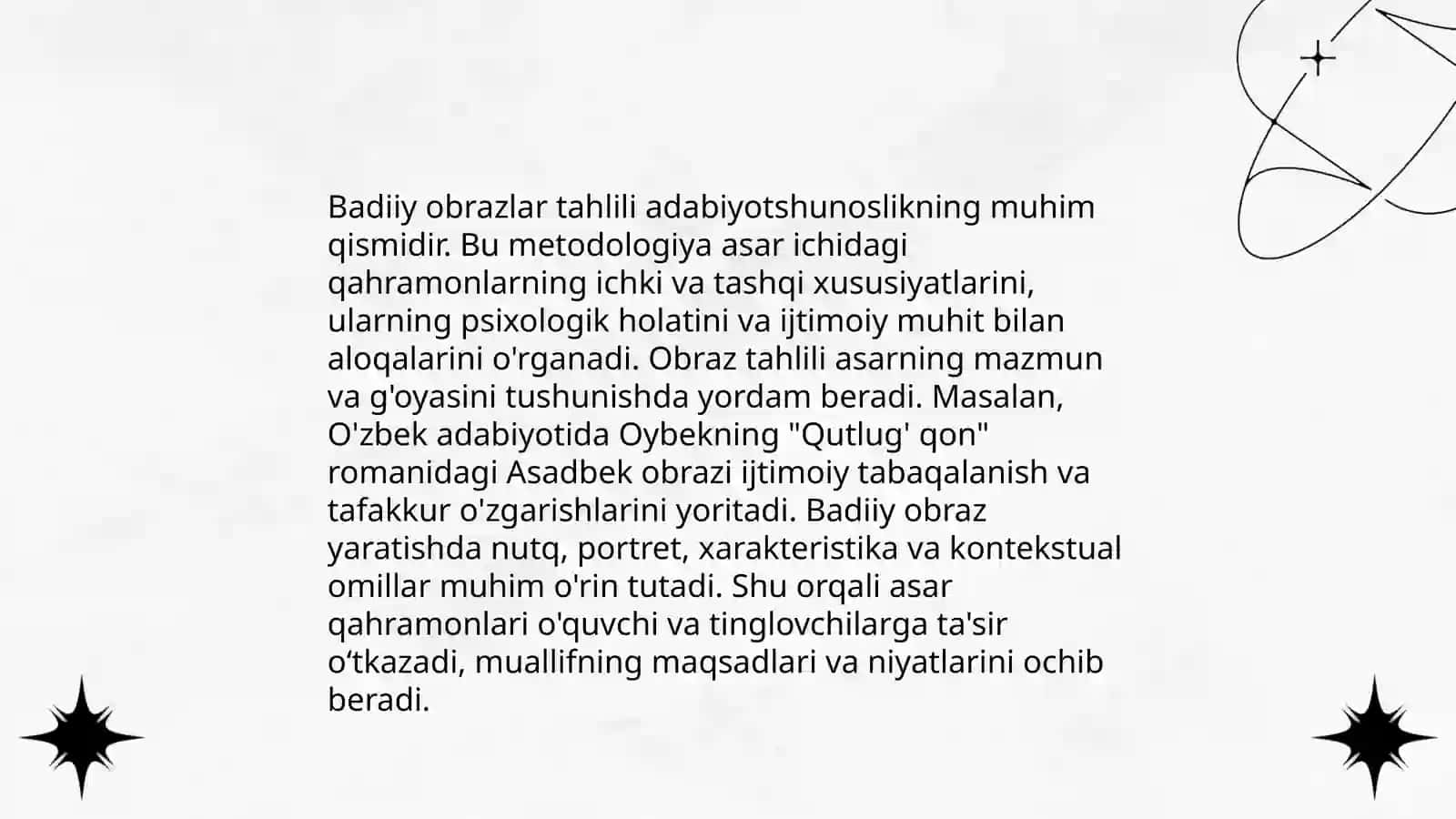 Badiiy asarni tahlil qilish 4