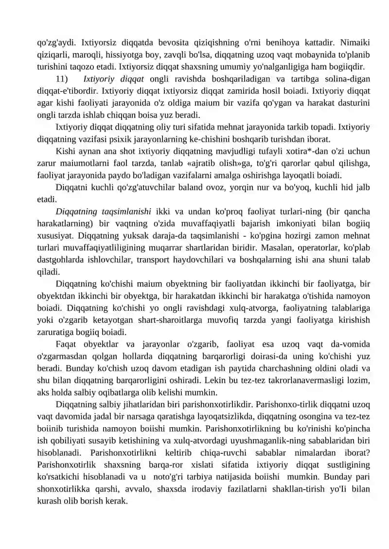 SHAXSNING BILISH JARAYONLARI 4