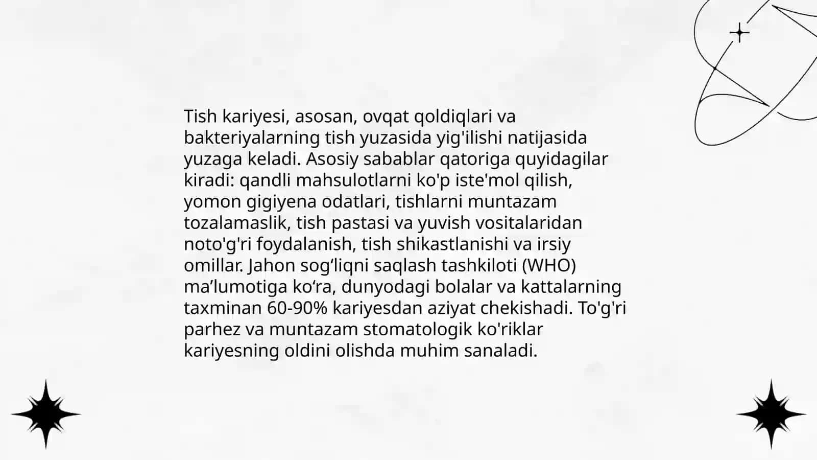 Tish karashlarining anatomiyasi 4